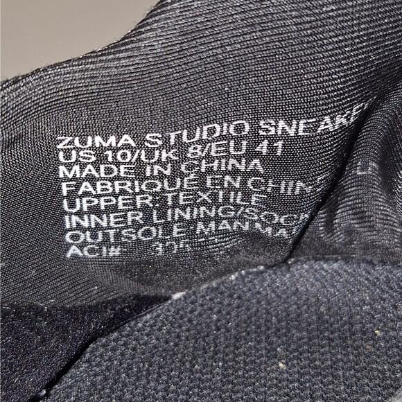 Fabletics Womens Zuma Studio Sneaker II 10 Black White Slip On Mesh Athletic - Picture 3 of 8